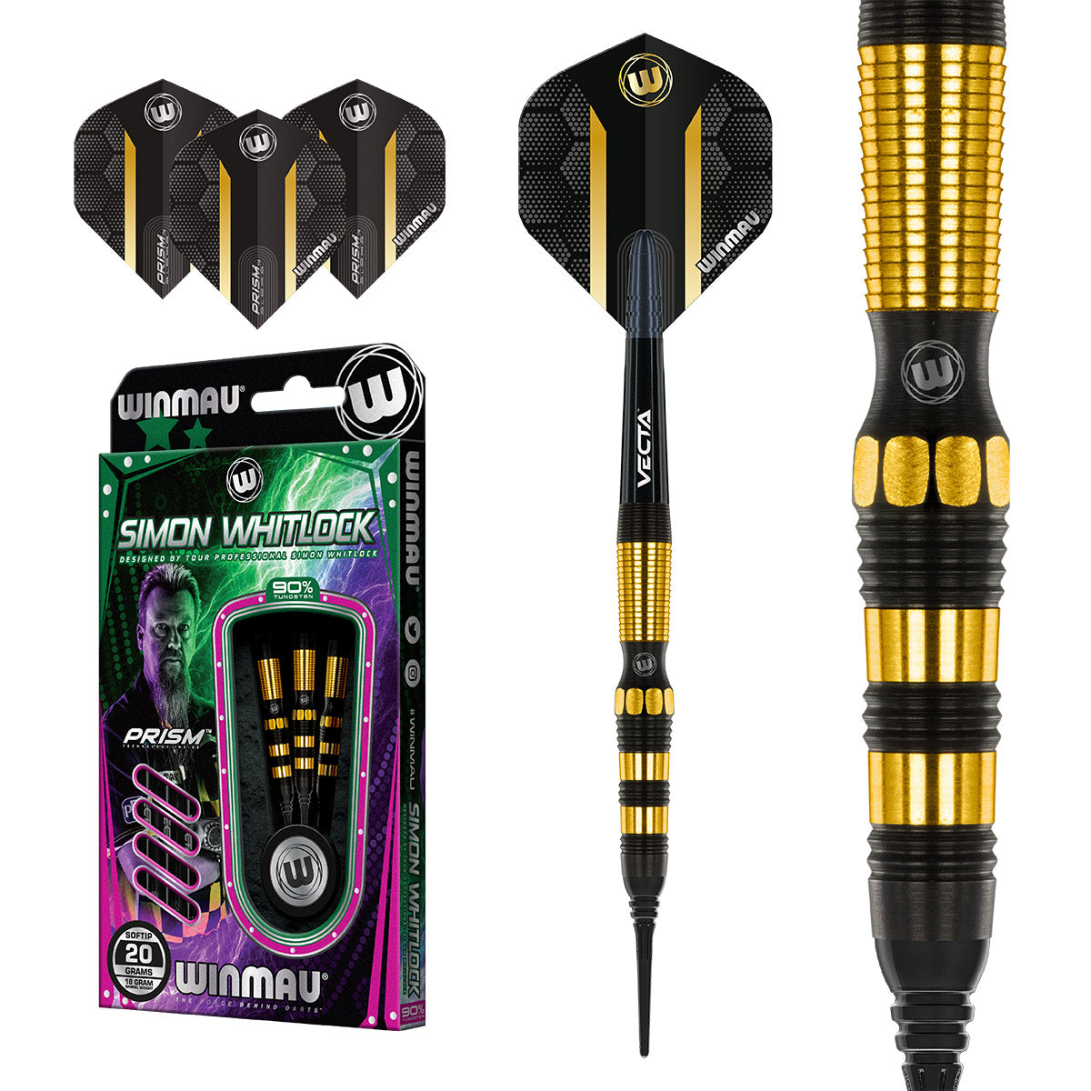 Softdart Winmau S. Whitlock DE 20g Dartpfeile
