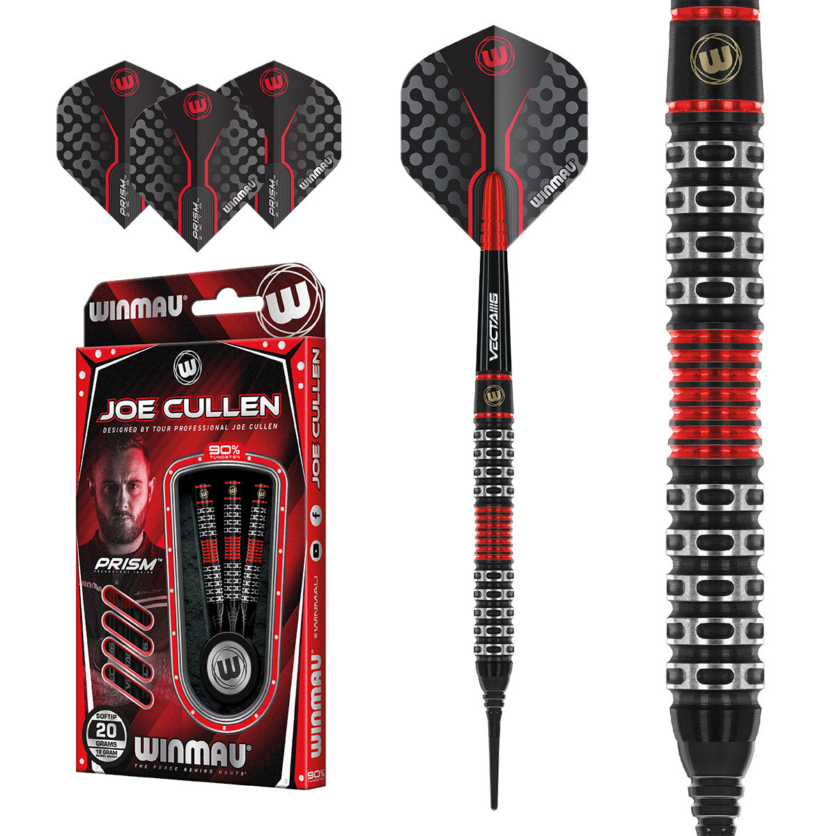 Softdart Winmau Joe Cullen S.E. 20g Dartpfeile