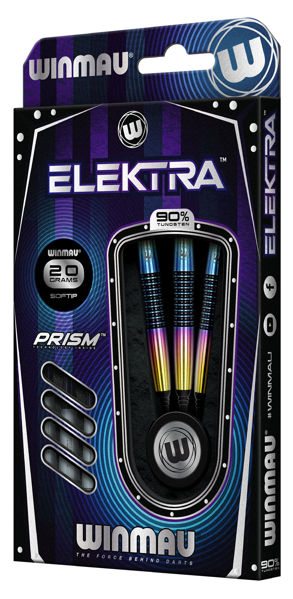 Fléchettes Soft-Tip Winmau Elektra 2438-20g