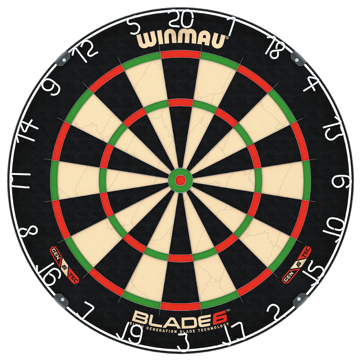 Winmau Cible de fléchettes Blade 6 Single Core + Éclairage plasma + Protection de contour PDC + Ligne de lancer