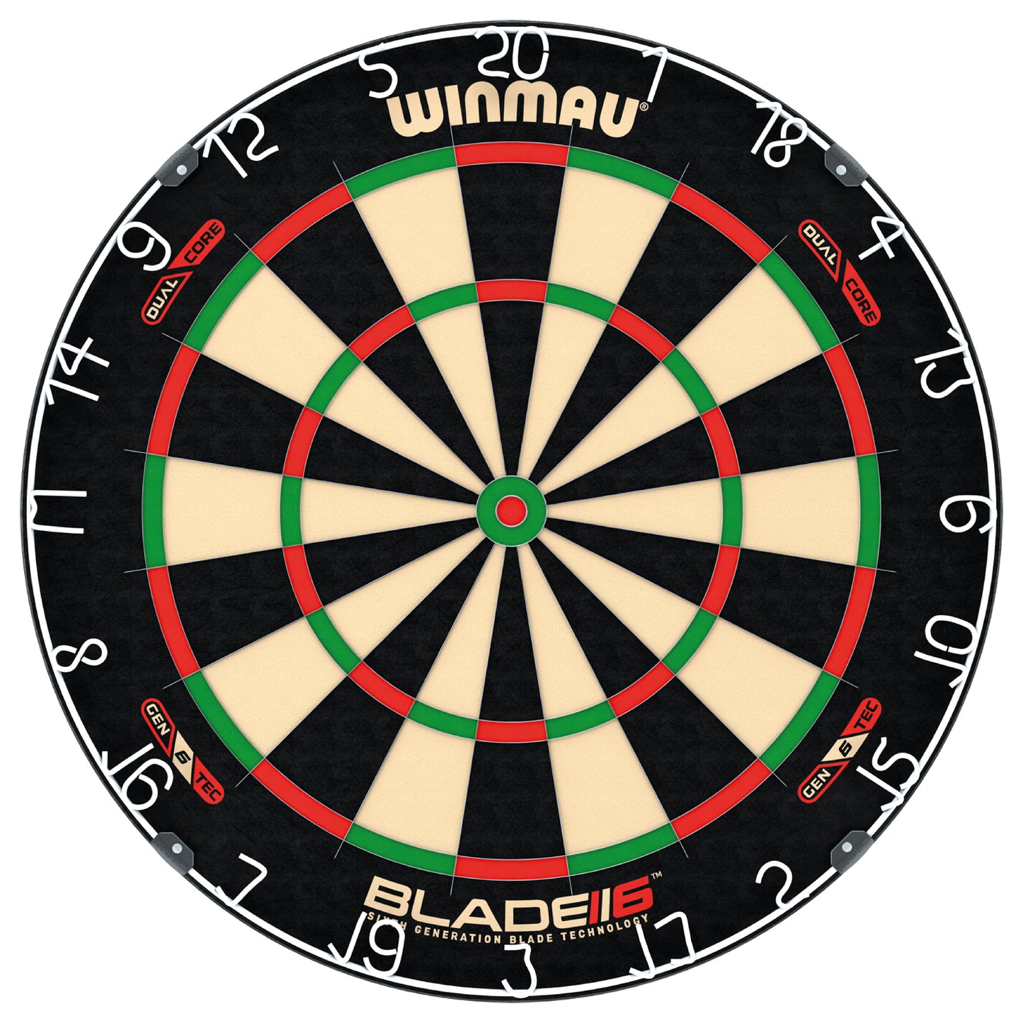 Cible de fléchettes Winmau Blade 6 Dual Core Steeldart