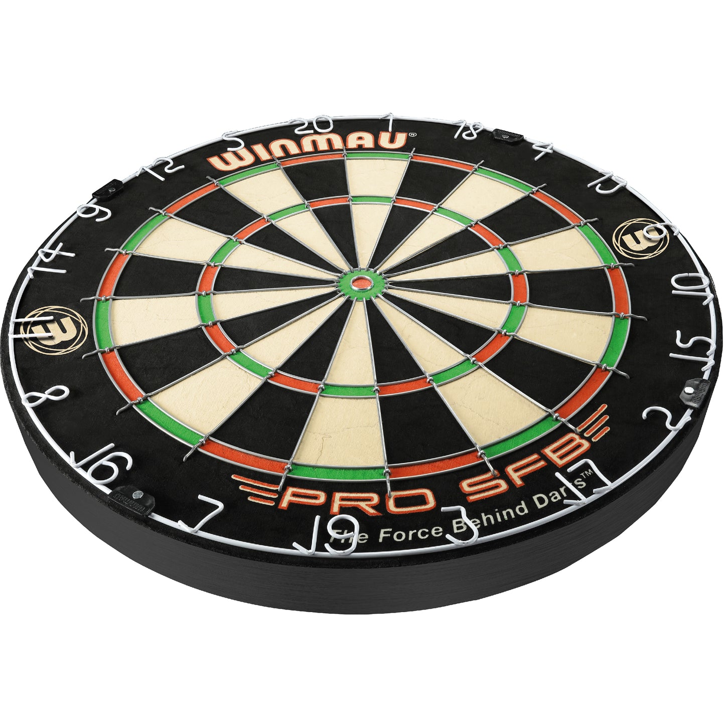 Winmau Dartboard PRO-SFB en set, comprenant 2 jeux de fléchettes en acier Winmau