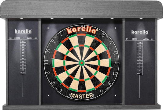 Meuble de fléchettes Arena avec éclairage LED Meuble pour fléchettes compatible avec toutes les cibles de fléchettes courantes