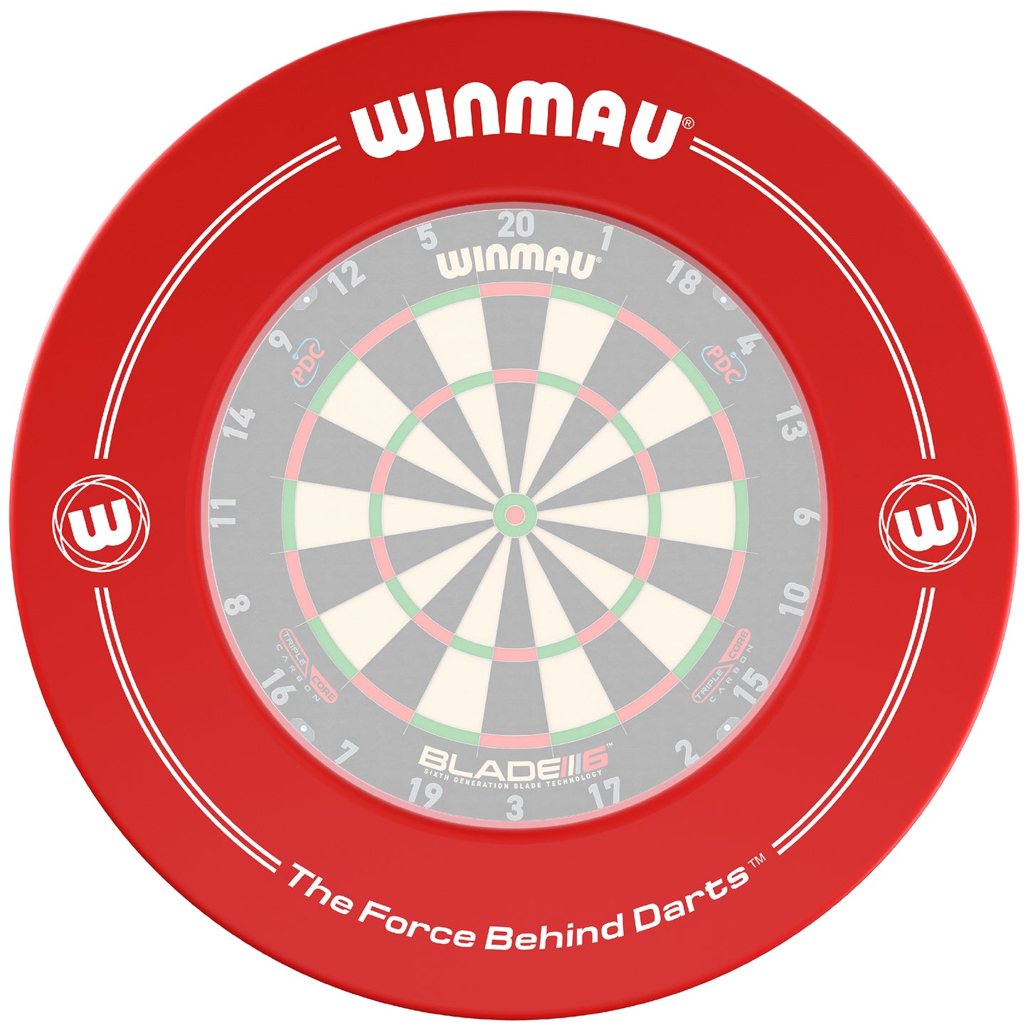 Catchring (bague de récupération) - Winmau rouge 4405 Dartboard Surround