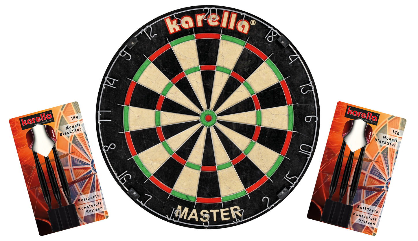 Jeu de fléchettes électronique Karella Master avec 2 jeux de fléchettes souples Karella