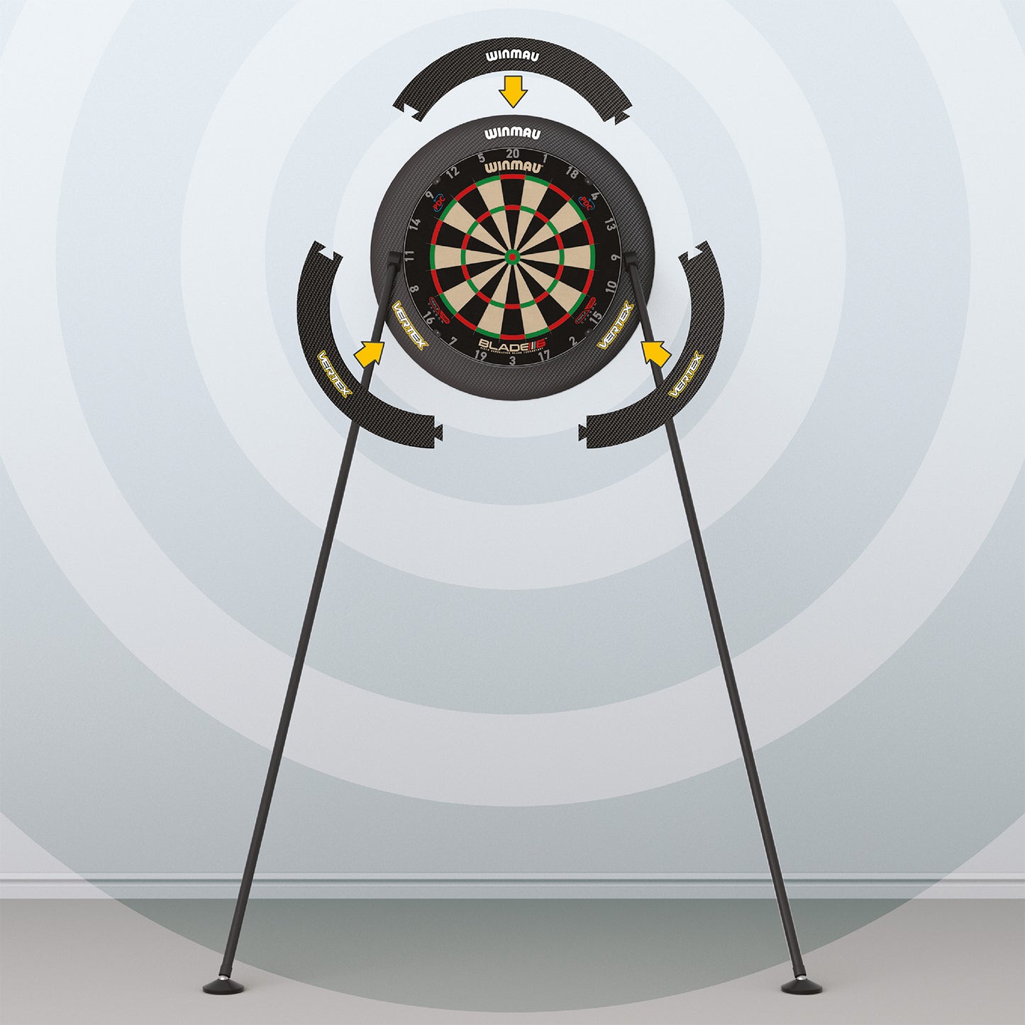 Dartboard stand Winmau Vertex 4025 mobile dart stand