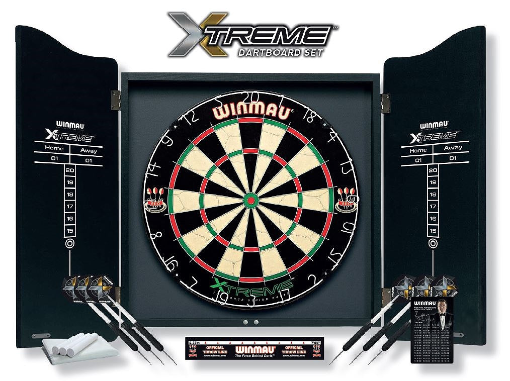 Ensemble Fléchettes/Meuble Winmau Xtreme avec accessoires