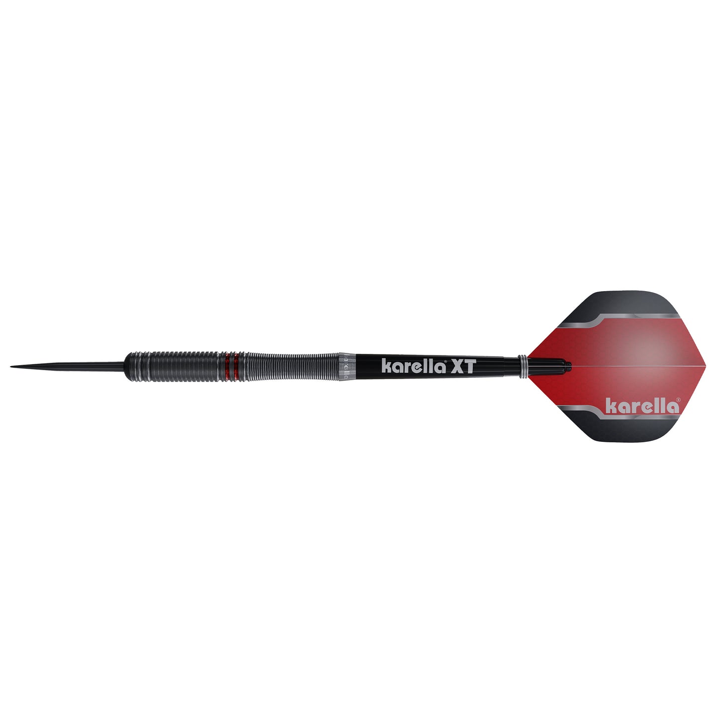 Steeldart Karella Fighter, schwarz, 90% Tungsten, 24g Dartpfeile
