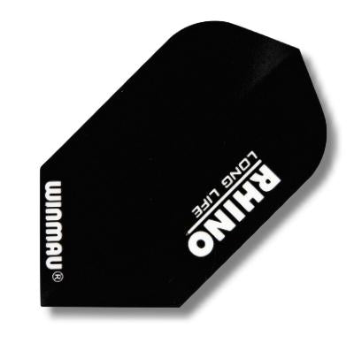 Winmau Flights RHINO Slim-Line Plumes de Fléchettes en Noir – Lot de 3 pour une Stabilité de Vol Optimale 6910-104