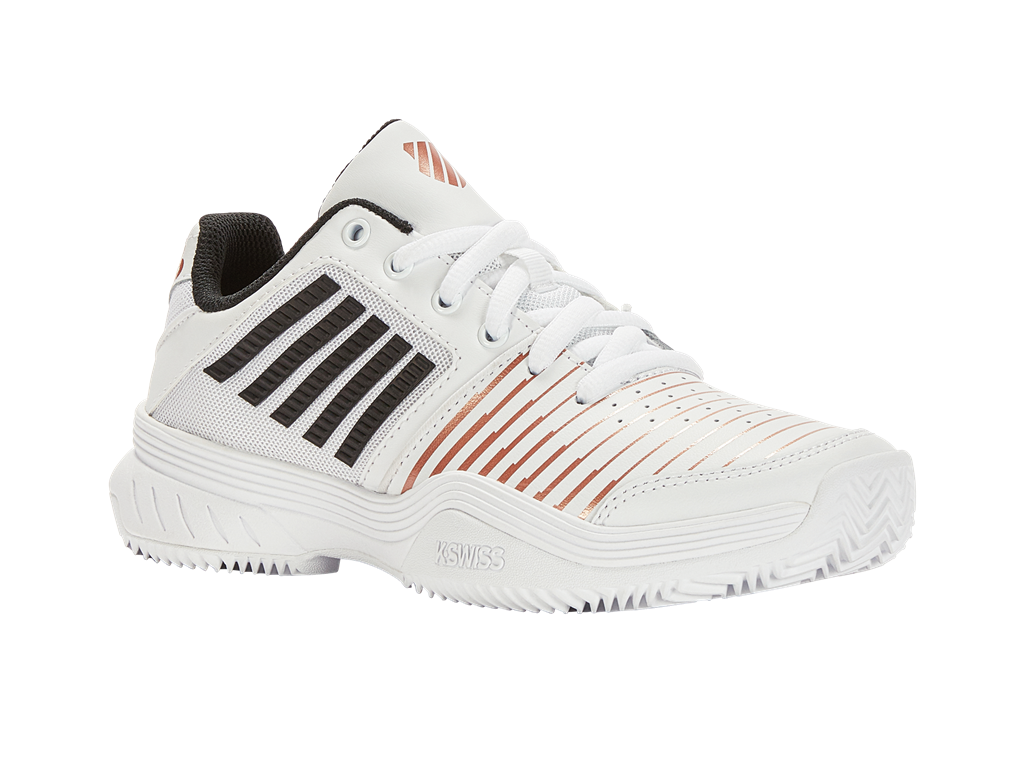 K-Swiss Women's Tennis Shoe Court Express HB White/Rose Gold