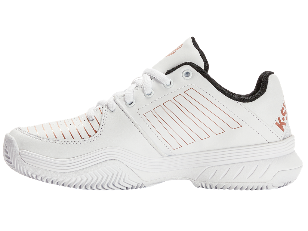 K-Swiss Women's Tennis Shoe Court Express HB White/Rose Gold