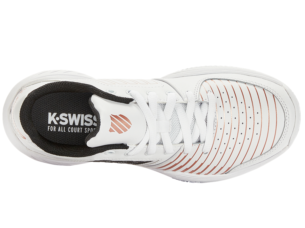K-Swiss Women's Tennis Shoe Court Express HB White/Rose Gold