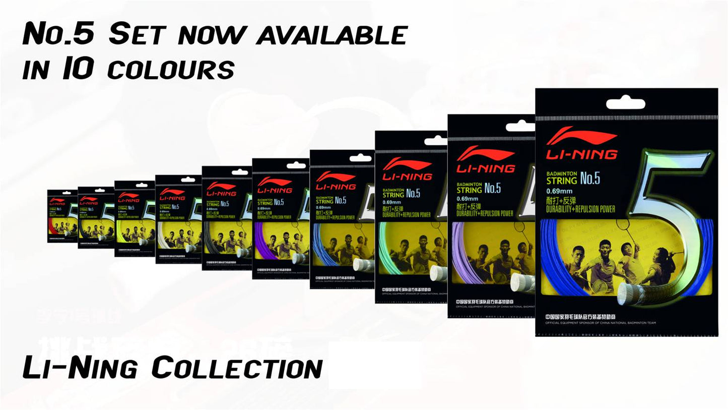 Badminton String Li-Ning No.5 Set with 10m