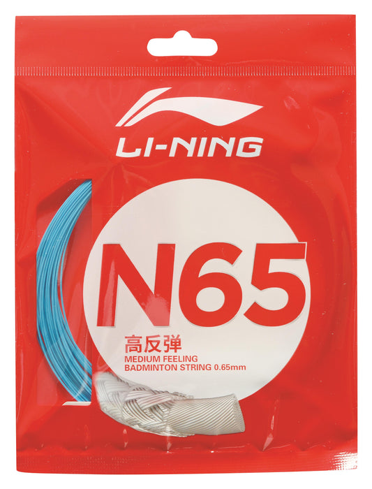 Li-Ning Badminton String N65 in 10m Set Blue