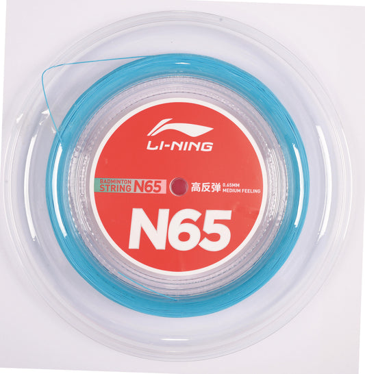 Li-Ning Badminton String N65 - 200m Reel blue