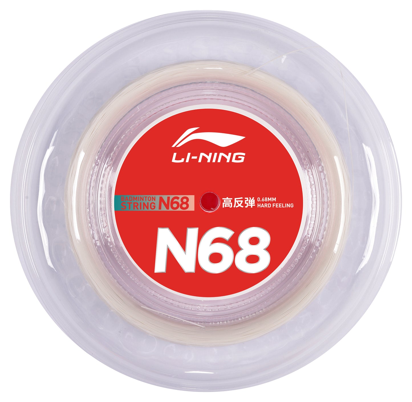 Bobine de 200 m de cordage de badminton Li-Ning N68 blanc