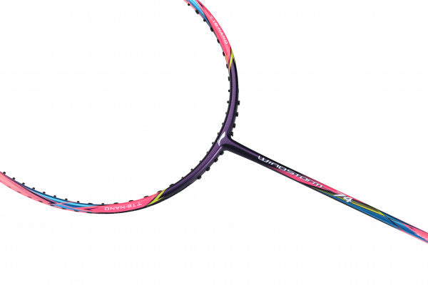 Raquette de badminton Li-Ning Windstorm 74 rose non cordée