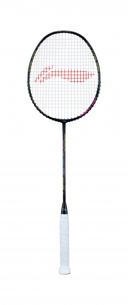 Badmintonschläger High Carbon HC1000 schwarz bespannt