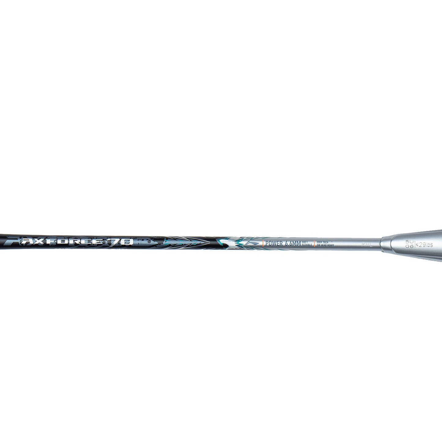 Li-Ning Badmintonschläger AXFORCE 70 (5U) Black/Silver - unbespannt - AYPT049-1
