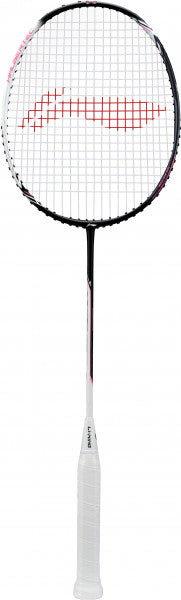Li-Ning Badmintonschläger HalberTec 2000 (4U) white/black- bespannt  - AYPT377-4