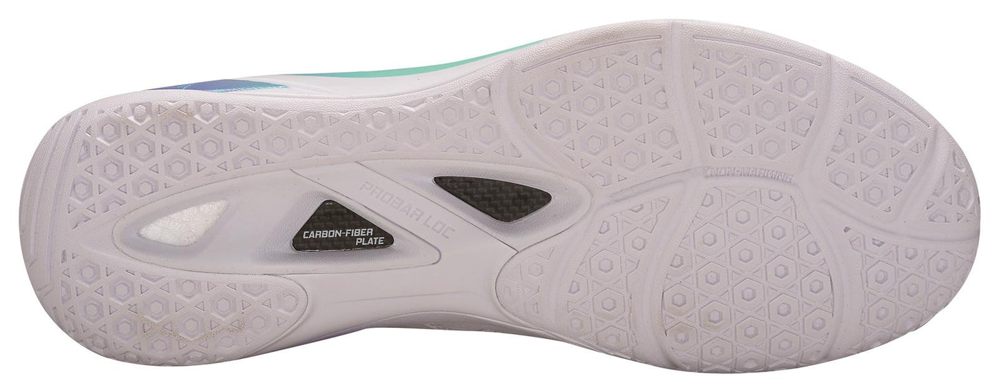 Unisex Badmintonschuh Wolke 2 weiß/lila