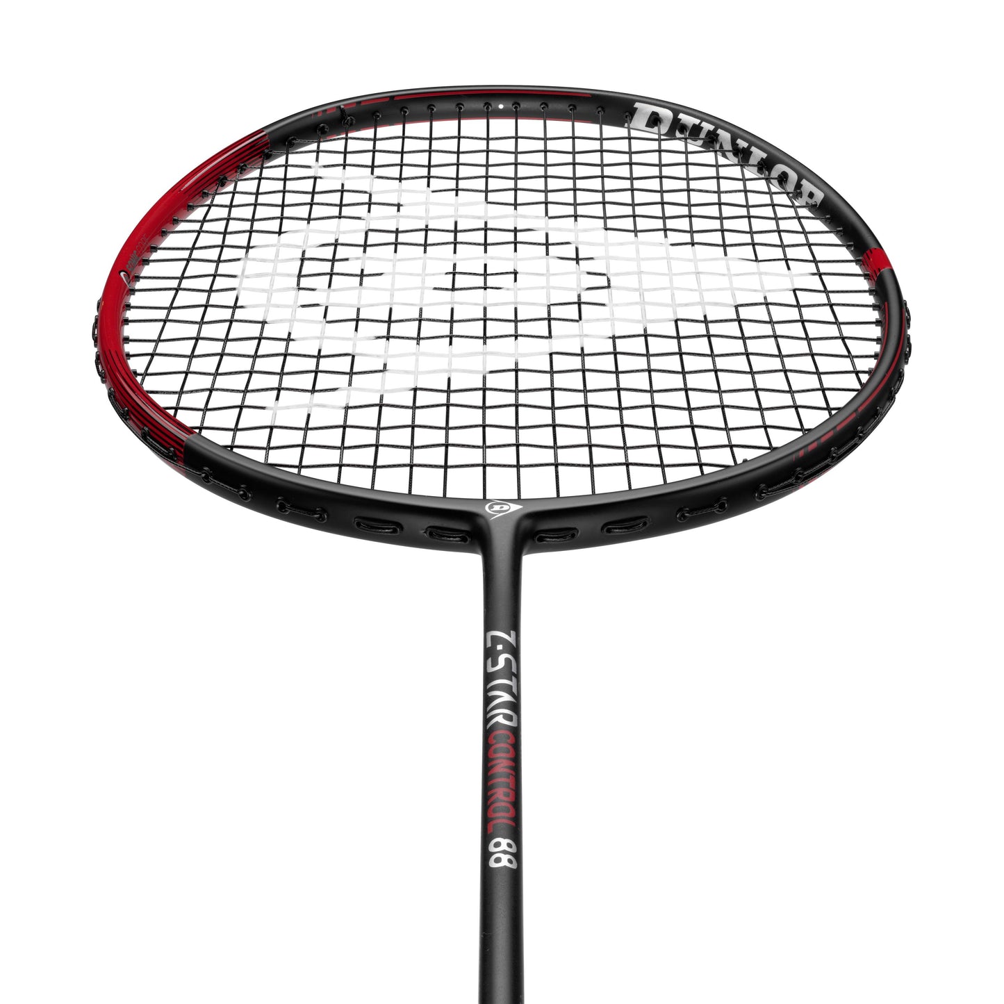Raquette de badminton Dunlop Z-Star Control 88 noire/rouge cordée