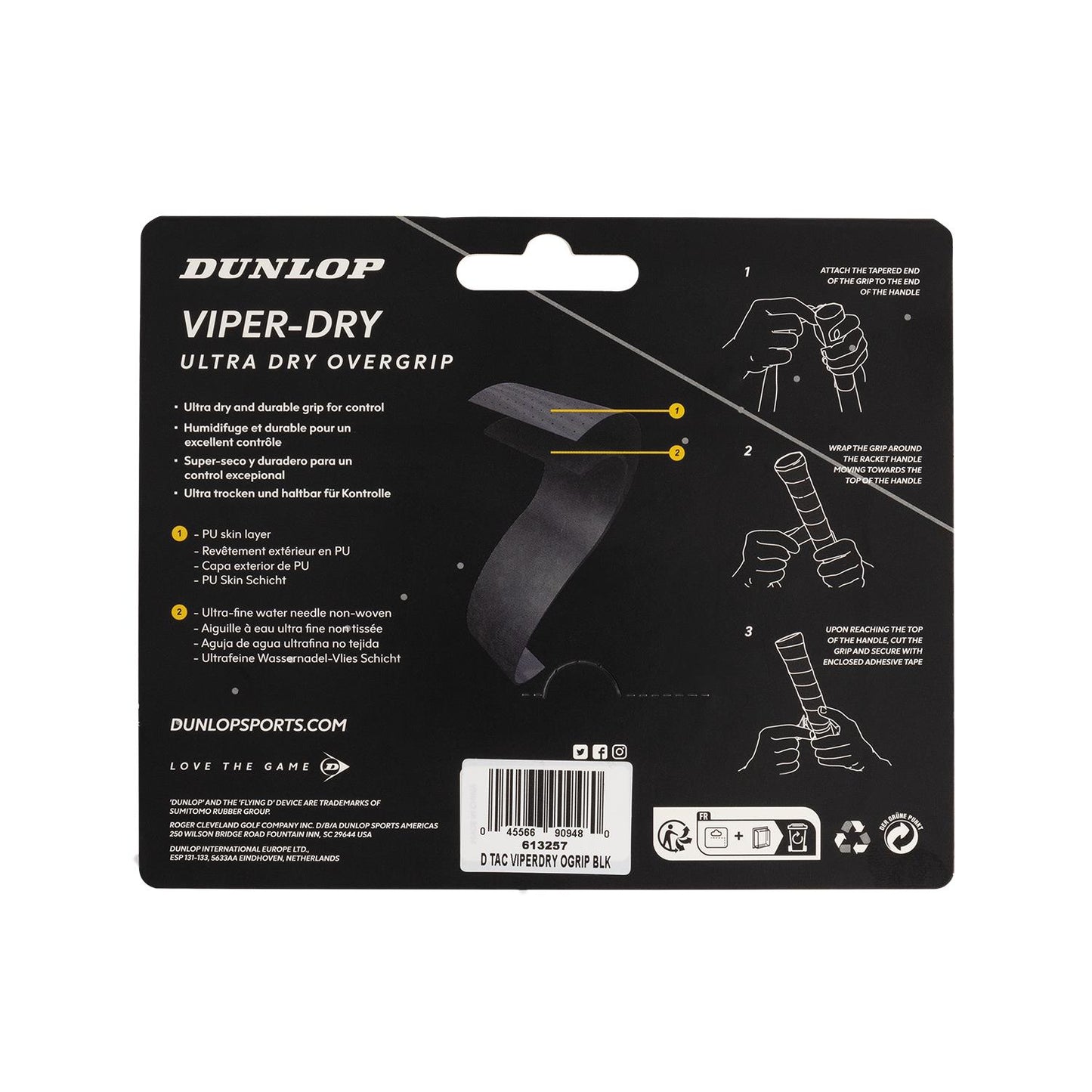 VIPERDRY SURGRIP NOIR 3 PIÈCES