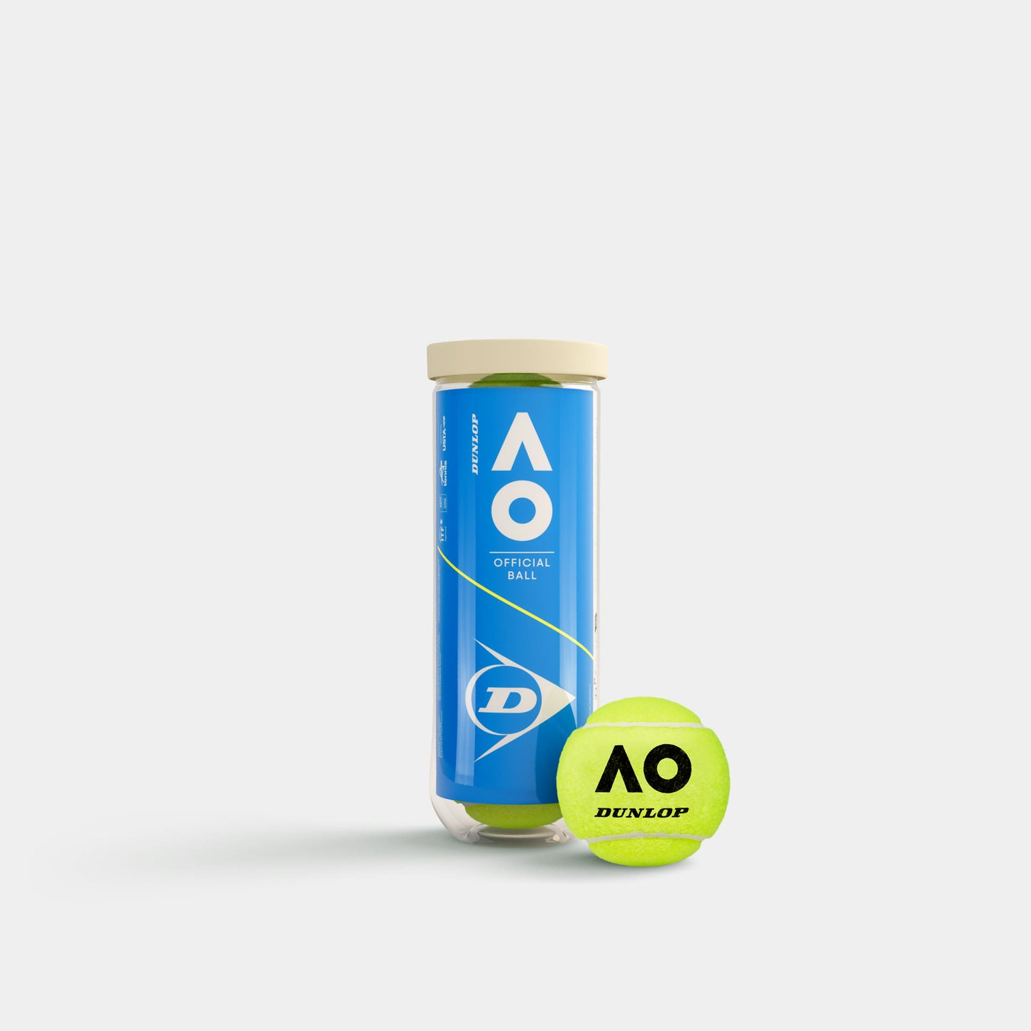 Dunlop Tennis Ball AUSTRALIAN OPEN 3 PET Tennis Balls 3 Ball Can