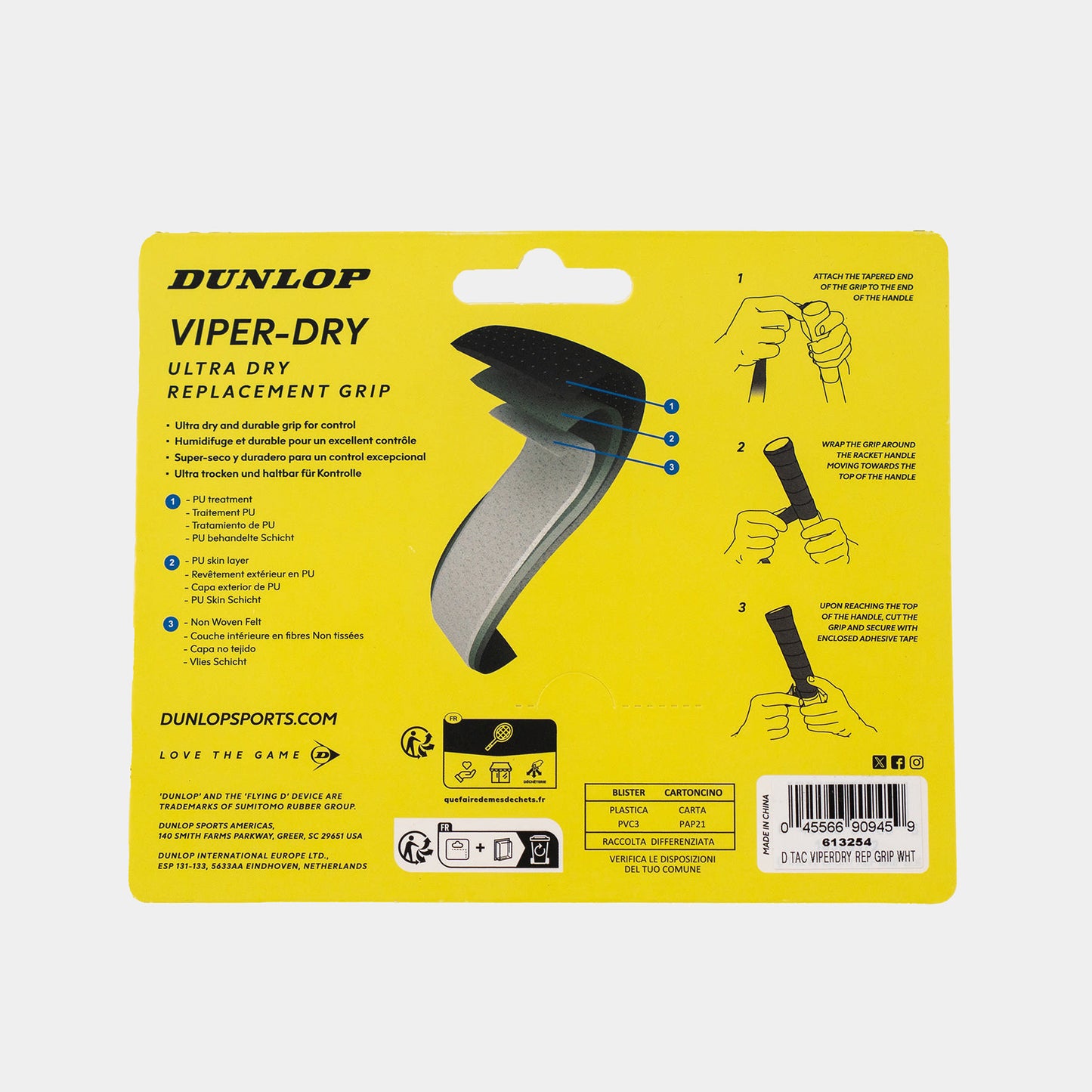 VIPERDRY REPLACEMENT GRIP WHITE 1PC