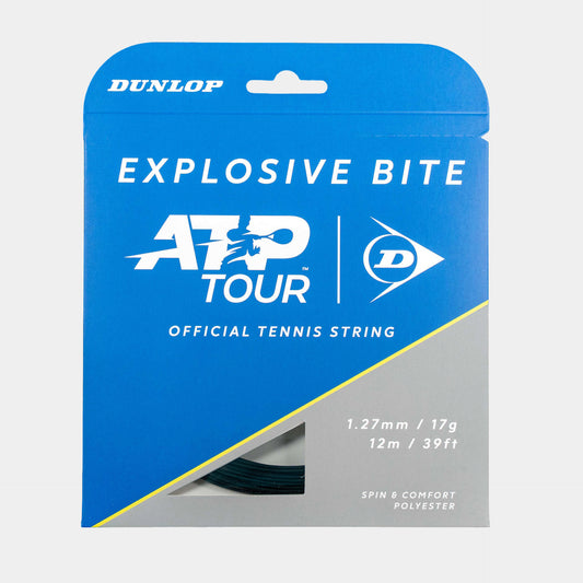 Tennis Saite EXPLOSIVE BITE 17G schwarz 12M SET 1,27mm