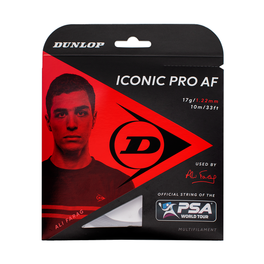 Squash Saite ICONIC PRO AF 10M SET 17g/1,22mm natur