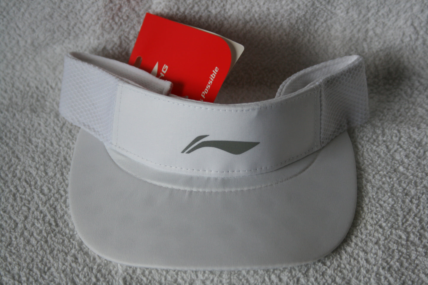 Li-Ning Visière de course blanche