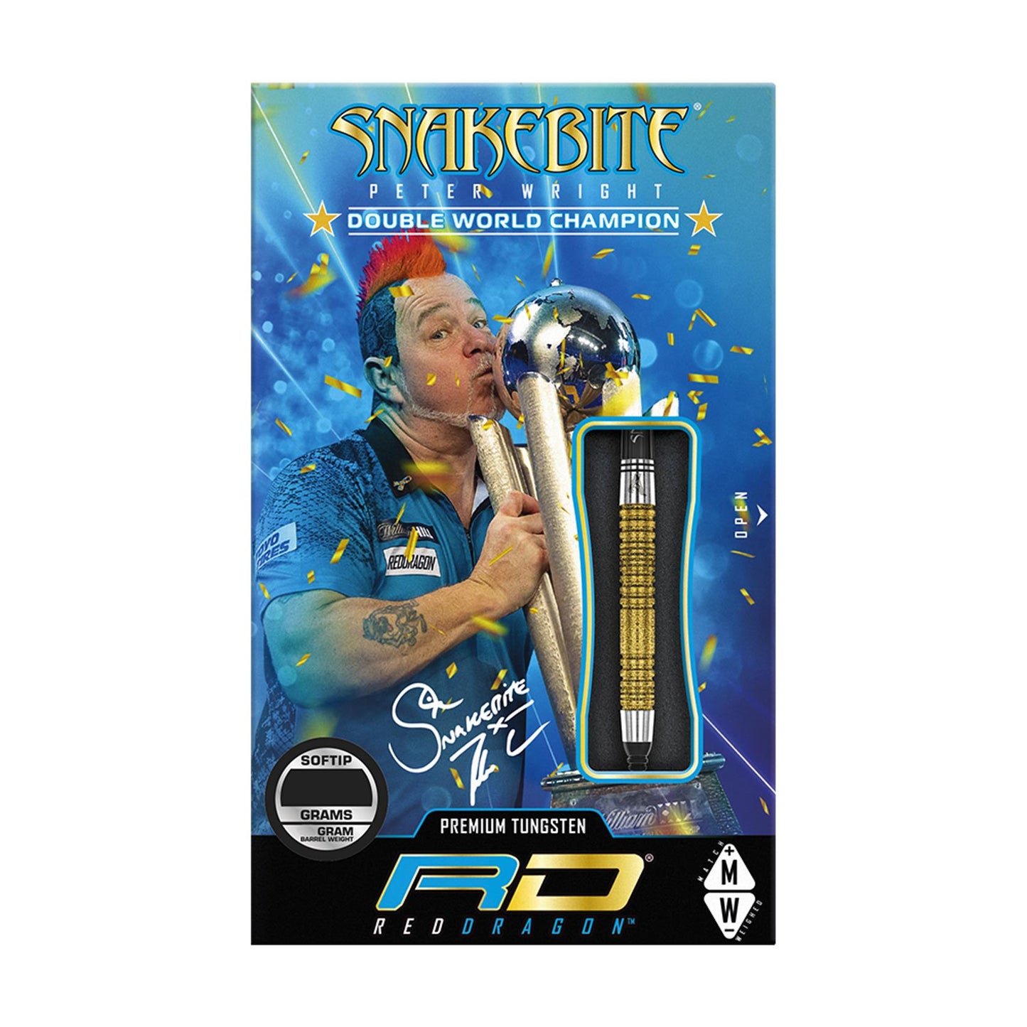 Red Dragon Peter Wright Double World Champion SE Gold Plus Softdarts - 20g