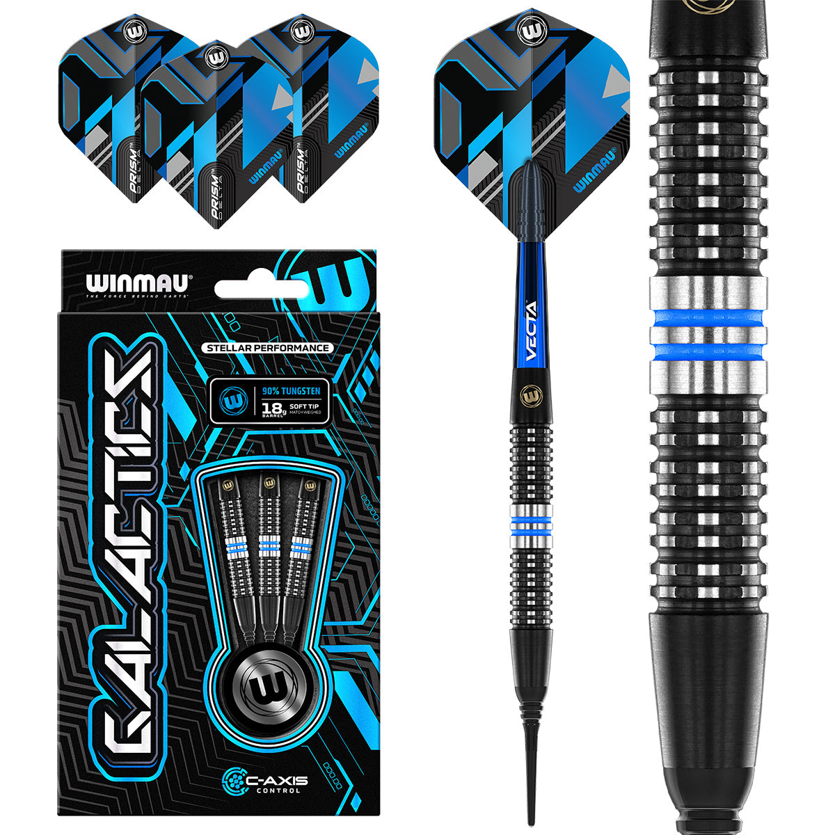Winmau Softdart Galactics 2493 Fléchettes 20 g