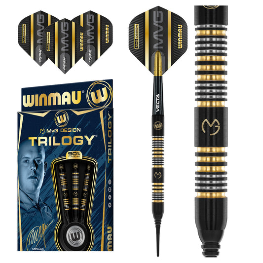 Fléchettes souples Winmau MvG Trilogy 20g