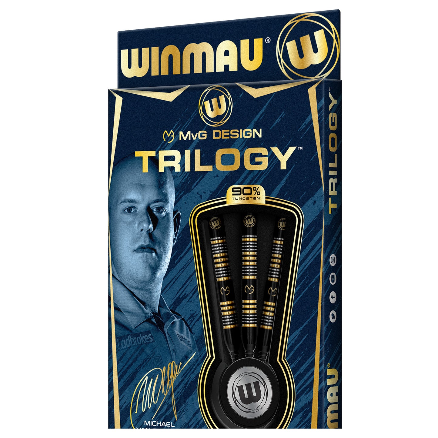 Fléchettes souples Winmau MvG Trilogy 20g