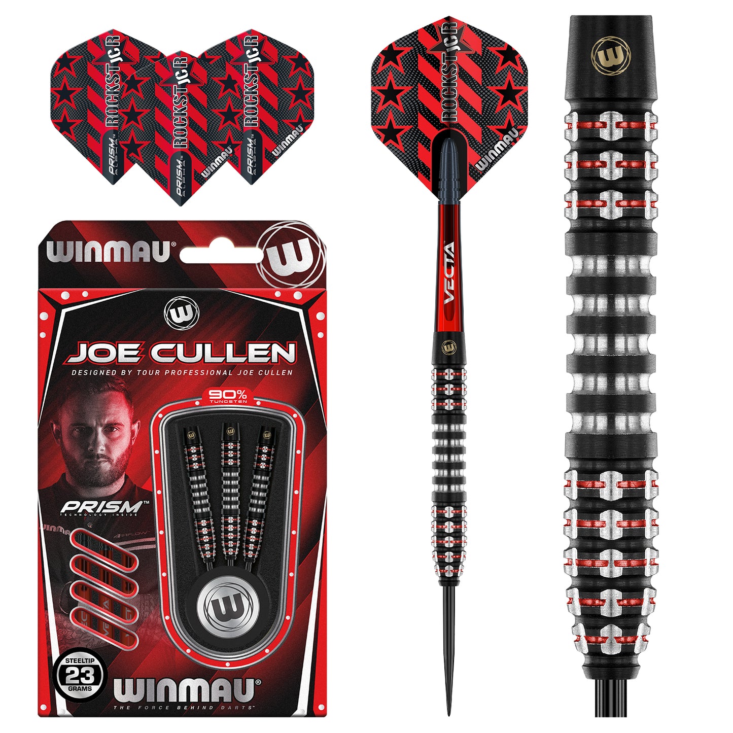 Winmau Steeldart Joe Cullen Ignition 1483 Dartpfeile 90% Tungsten