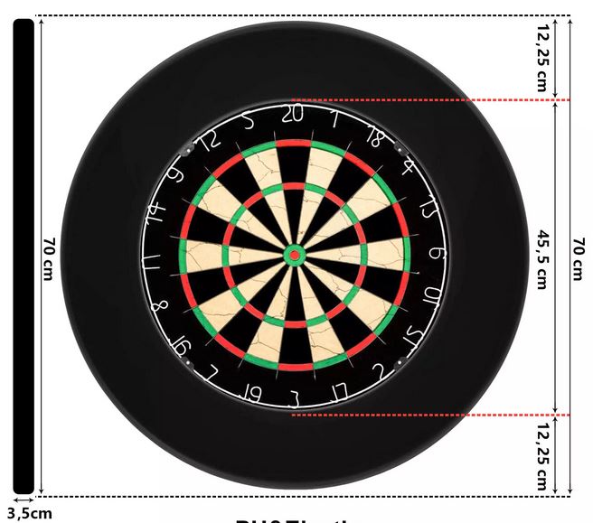 Tosol Dart Surround Auffangring Backboard Catchring