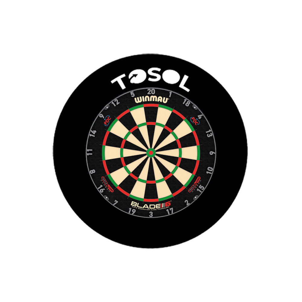 Winmau Dartboard Blade 6 Triple Core Carbon + Tosol Surround Wall Protector