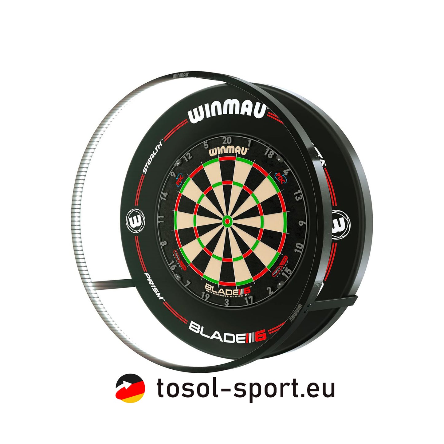 Winmau Dartboard Triple Core + Éclairage Plasma + Contour Pro-Line