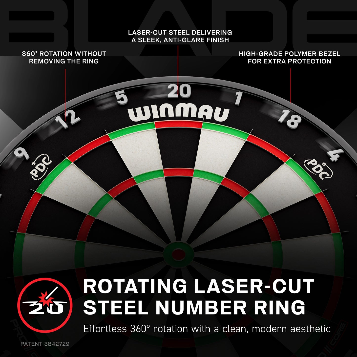 Dartboard Winmau Blade X PDC Steel-tip