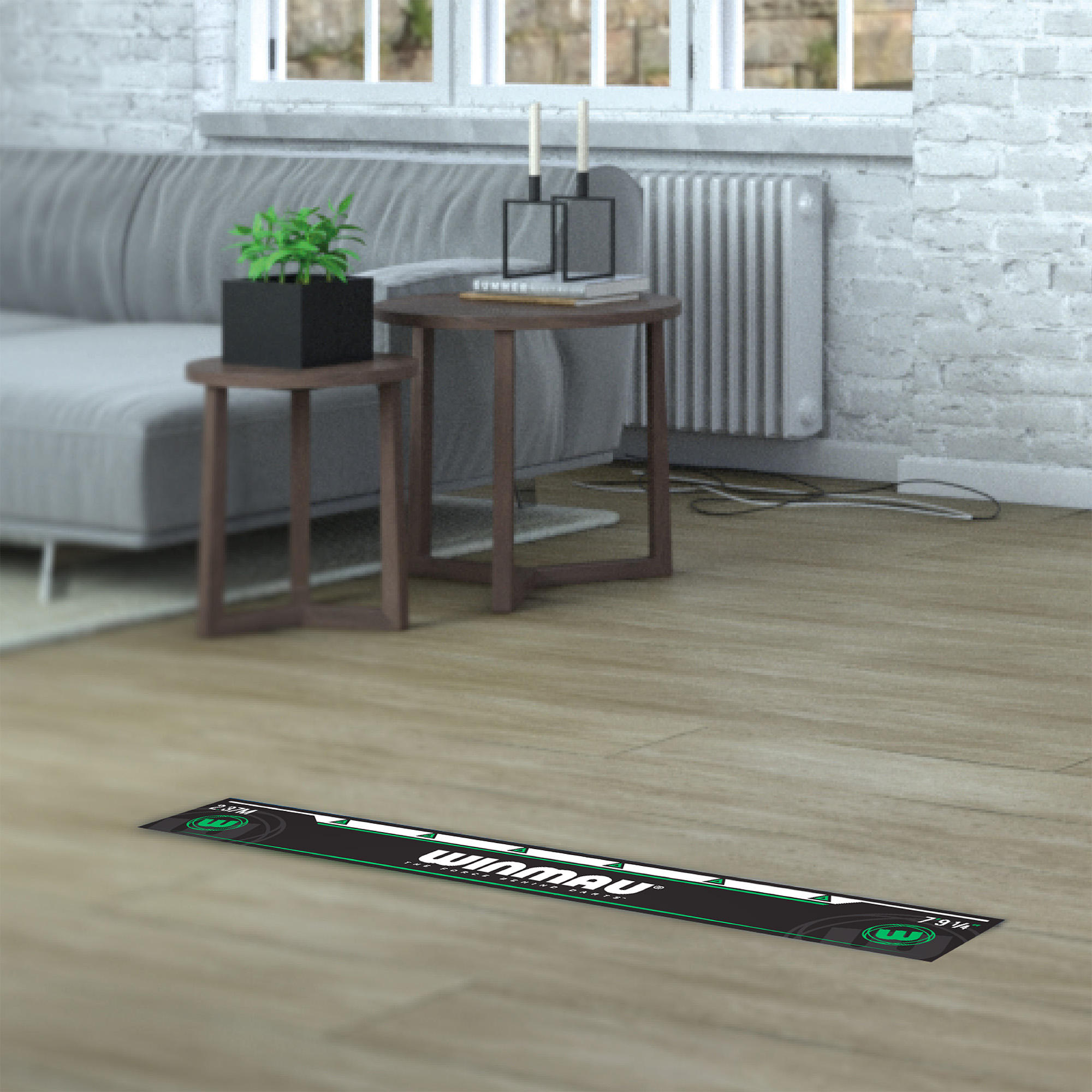 Abwurflinie Winmau 237 cm (Steel + Soft) Oche