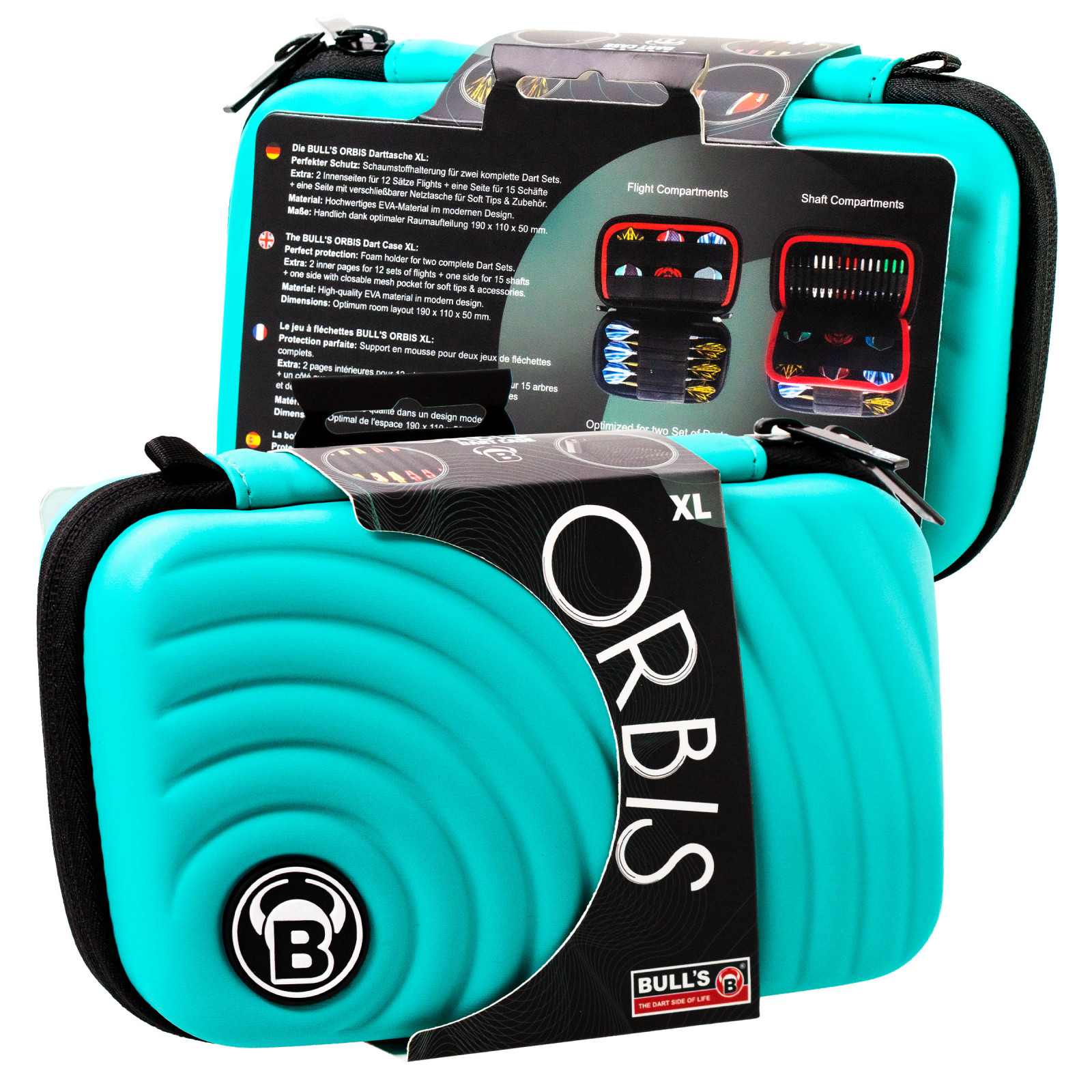BULL'S ORBIS XL Dartcase mint Darttasche