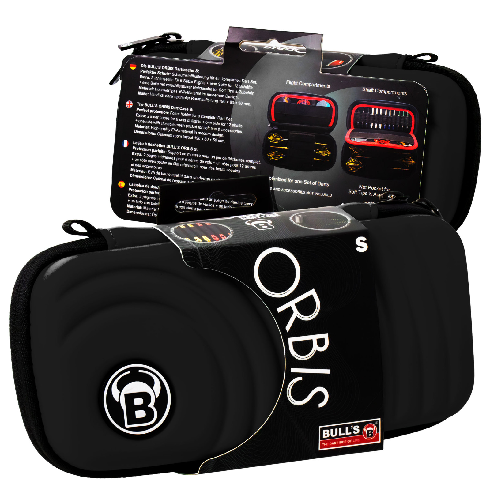 BULL'S ORBIS S Dartcase black Darttasche