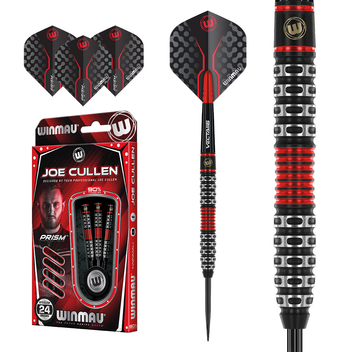 Steeldart Winmau Joe Cullen S.E. 1470-24g Dartpfeile