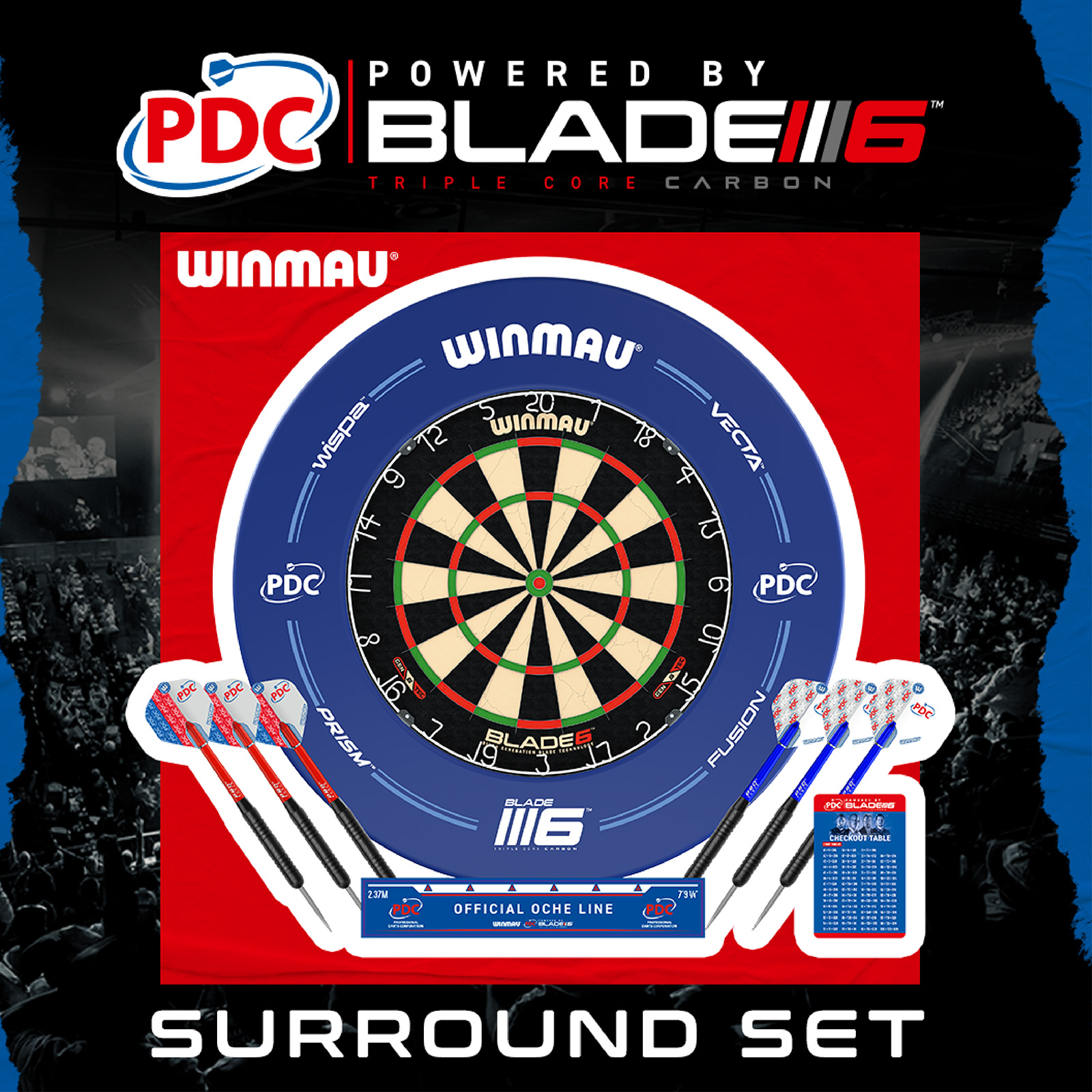 Dartboard Surround Set Winmau PDC