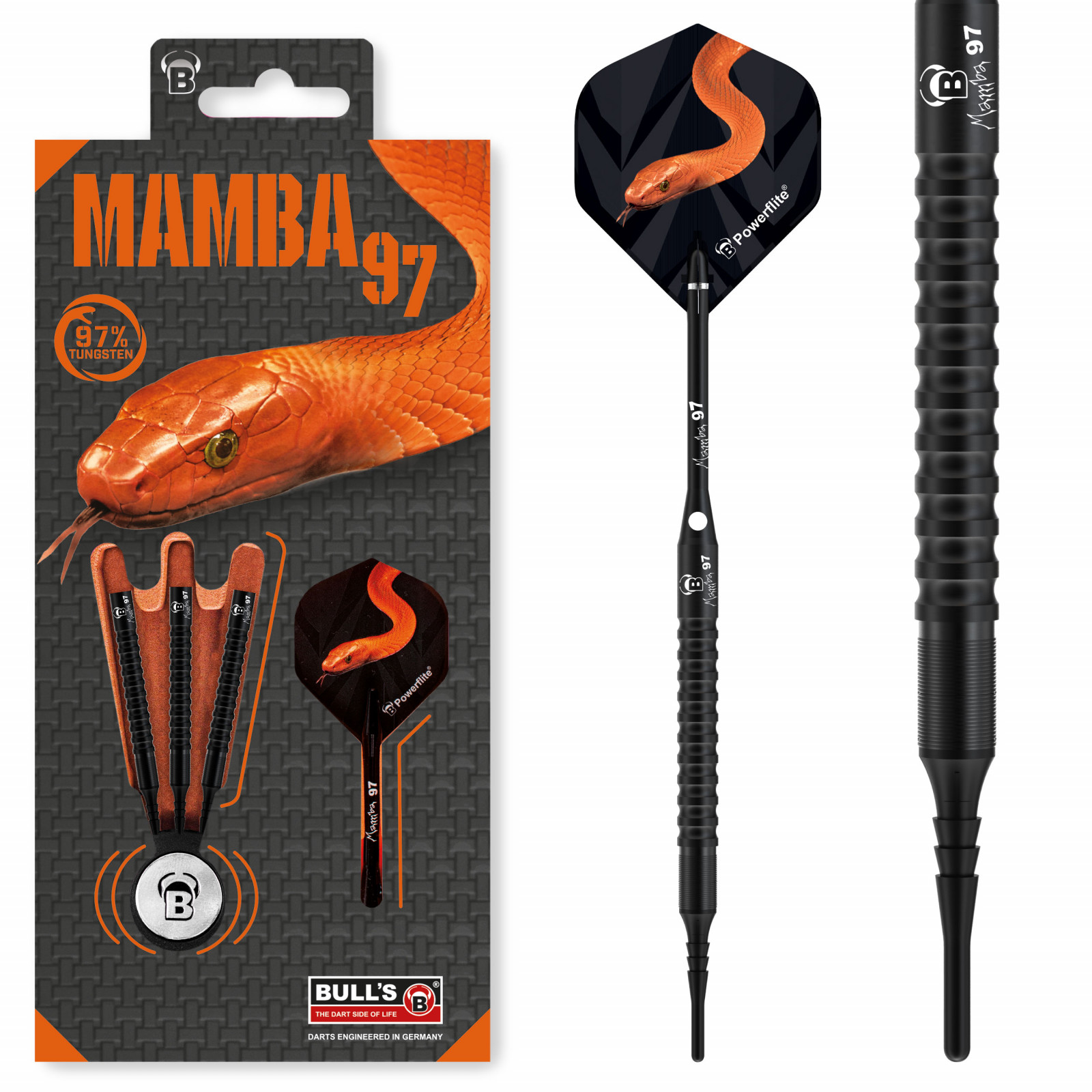 BULL'S Mamba 97 M3 Soft Dart18g Dartpfeile