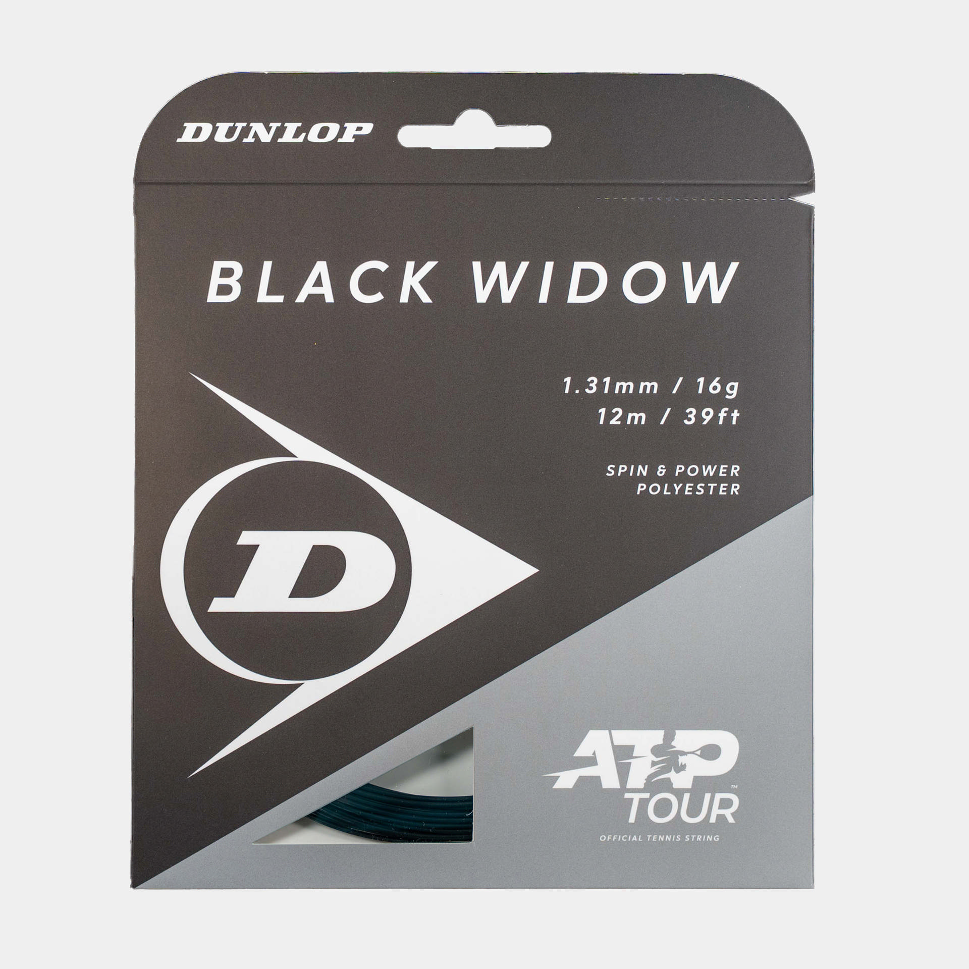 Dunlop Sport Tennis Saite BLACK WIDOW 16G SET 1PC 1,31