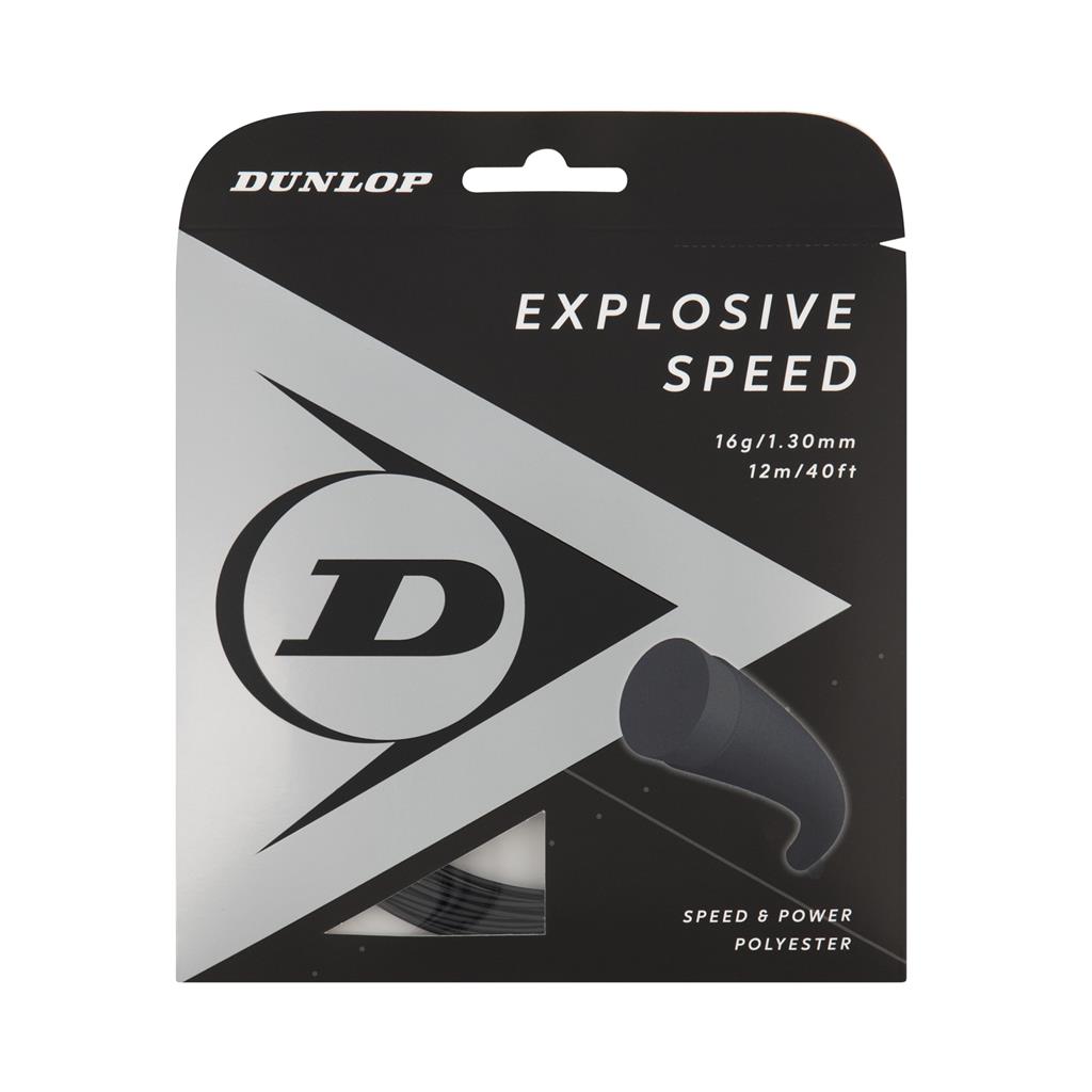 Tennis Saite EXPLOSIVE SPEED 16G schwarz 12m SET 1,30mm