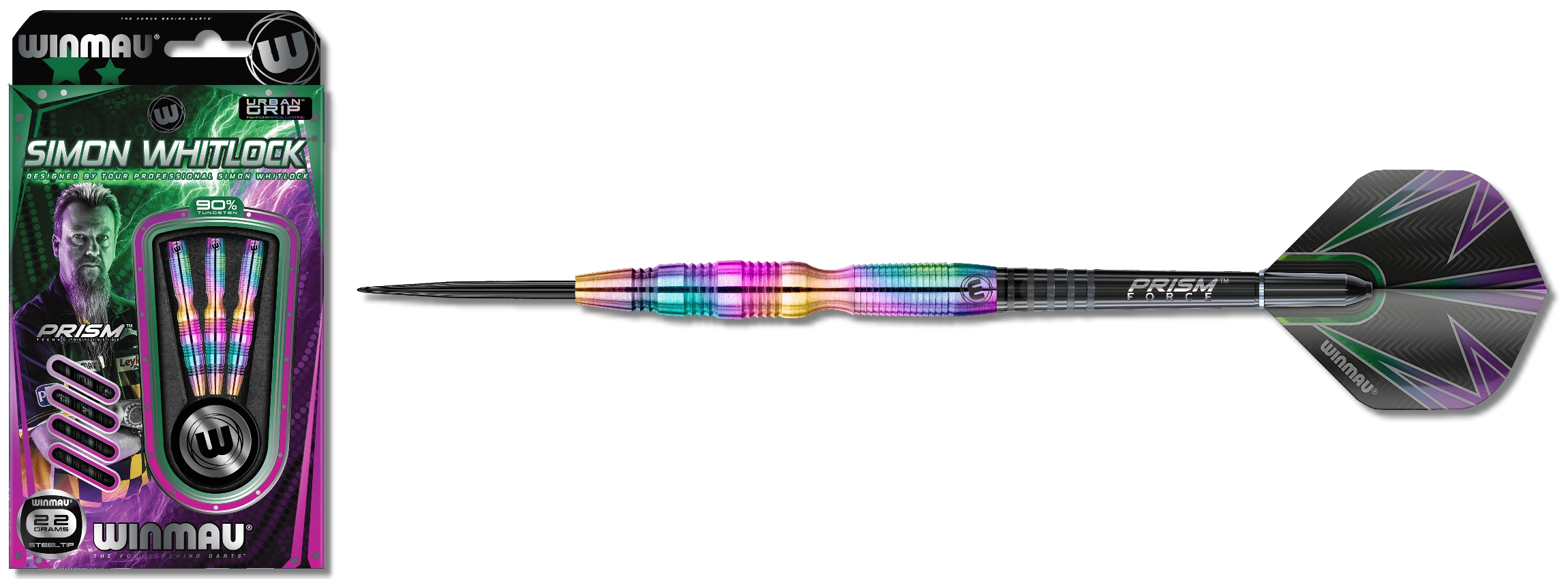 Steeldart Winmau S.Whitlock Urban Grip 1408-24g Dartpfeile